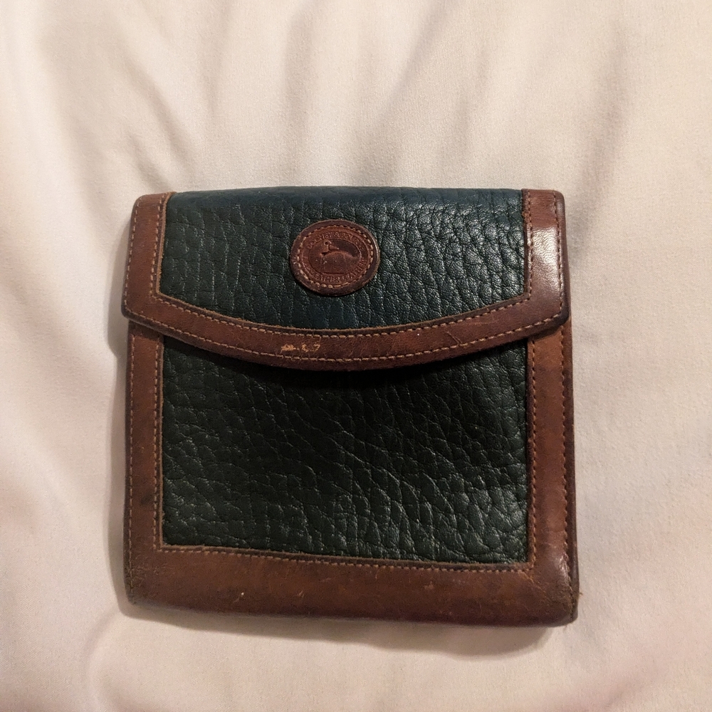 Vintage Dooney Bourke leather wallet change purse